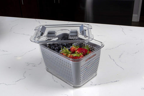 Kitchen Spaces Colander Bin, Medium, Gray - Model 1465A6-AMZ
