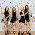WILLBOND 4000 Pcs Black Gold Silver Birthday Confetti, Metallic Foil Table Scatter for Birthday Wedding Anniversary