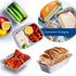 50 Pack 1Lb Mini Loaf Pans, Heavy Duty Disposable Aluminum Foil Bread Tins, Oven Safe Standard Size - 6" X 3.5"