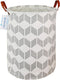 LANGYASHAN Collapsible Laundry Basket, Canvas Fabric Organizer for Storage, Toy Bins, Gift Baskets, Bedroom Clothes,