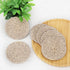 8 Set 4.3 inches ABenkle Pcs Drink Coasters with Holder, Cotton Woven Absorbent Coasters for Drinks, Minimalist Home