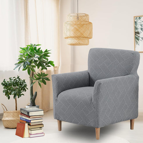 1 1PC) Armchair Covers Piece Stretch Chair Covers with Arms Accent Banquet Chair Cover Jacquard Chair Slipcovers