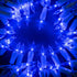 YULETIME 200 Blue LED Christmas Lights with White Wire, Pack of 2 Strands, 33 Feet 100 Lights