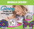 Mandala Design Set of 4 Placemats, Interactive Coloring Placemats for Kids, Washable and Reusable DIY Activity