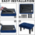 CAROLMADE Ottoman Foot Rest, Velvet Small Ottoman Foot Stool with Legs Modern Footstool Ottomans for Living Room