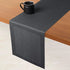 D'Moksha Homes 36 Inch Linen Table Runner, 100% Pure Charcoal Grey, 14 x 36 Inch for Dresser & Coffee Tables