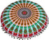 22 Inch 22", CRAFT KALA Meditation Floor Pillow Cover Round Pillow Seating Hippie Decorative Adults Bohemian Mandala