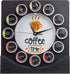 Mind Reader Single Serve Coffee Pod Clock, 12 Pod Capacity, Black Countertop or Wall Mount, 12.5" L x 4.25" W x 12.25" H