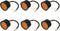 6pcs 1/4HP Refrigerator Overload Protector, 220V Thermal Compressor Replacement Part