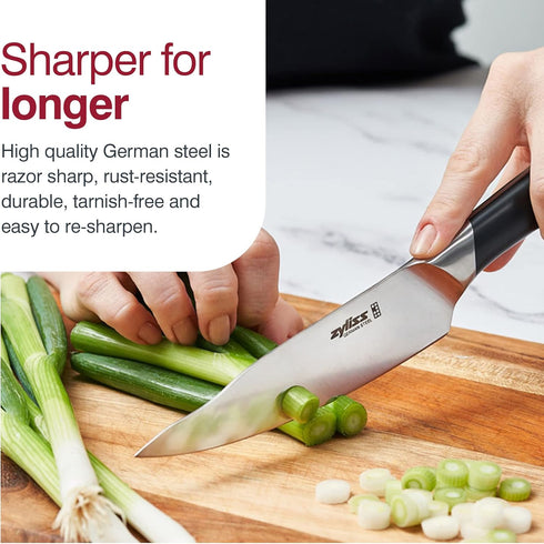 Zyliss Comfort Pro Utility Knife - Full Tang Meat & Vegetable Knife, Ice Hardened Stainless Steel Cutter,