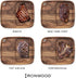 Ironwood Gourmet Fort Worth Steak Plate, Acacia Wood, 13 x 11 x 0.75 inches, Brown
