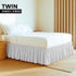 Utopia Bedding Twin Elastic Bed Ruffle, Easy Wrap Around Microfiber Bed Skirt with Adjustable Elastic Belt, 16 Inch