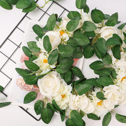 Meiliy 60pcs Bulk Artificial Greenery Rose Leaves for DIY Wedding Bouquets, Centerpieces, Party Decorations, Rose Vine