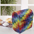 Ambesonne Abstract Stand Mixer Cover, Rainbow Colored Square Patterns, Kitchen Appliance Organizer Bag Cover, 6-8