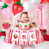 Kriyokiaa Berry First Birthday High Chair Banner One High Chair Banner Girl Photo Backdrop First Birthday Decorations