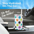 SassyCups 20 oz Vacuum Insulated Stainless Steel Tumbler with Dog Paw Print, Includes Straw and Lid
