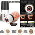 Premium Salt and Pepper Grinder Set of 4, Refillable Manual Salt and Pepper Mill, Adjustable Ceramic, Glass Shaker
