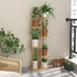 6 Laiensia Bamboo Plant Stand Rack Tier,Multiple Stand Holder Shelf Rack, Indoor&Outdoor Planter Display Shelves