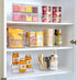Counter, 4-Section iDesign XL Tea Bag Organizer for Clear Stackable Tea Storage Drawer for Cabinet