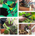 WNJ 2 PCS Waterproof Plant Repotting Mat, Foldable Indoor Potting Mats, 12 PCS Succulent Tool Set, Square Garden Tray,