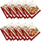 Elrene Home Fashions Swaying Leaves Bordered Fall Napkins, 17" x 17", Set of 8 for Seasonal Dinner