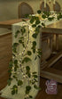 Hairui 6FT Lighted Artificial Eucalyptus Garland with 96 LED Battery Operated Faux Vine Lights and Timer for Decor