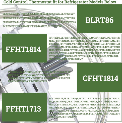 5304421256 Refrigerator Temperature Control Thermostat, Fit for Frigidaire Models, Replace 241537103