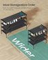 4-Tier 11.7 36.1 27.7 Inches, ULSH034BH01 SONGMICS Shoe Rack, Shoe Storage Organizer, Space-Saving, x x Entryway, Metal