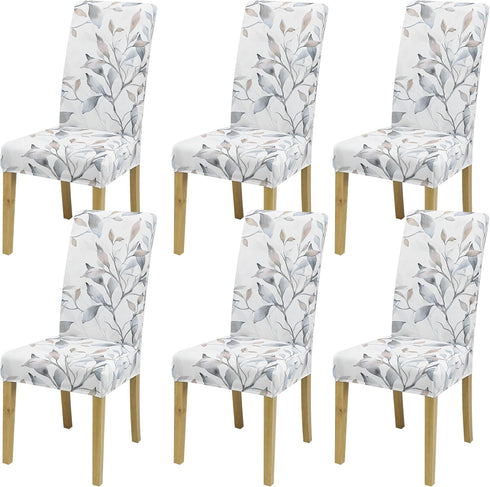 Dining Chair Covers, Dining Room Chair Cover Set of 6, Stretch Kitchen