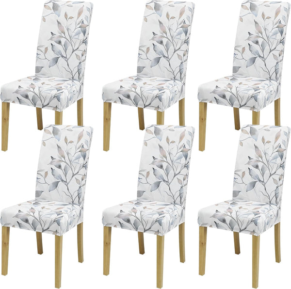 Dining Chair Covers, Dining Room Chair Cover Set of 6, Stretch Kitchen