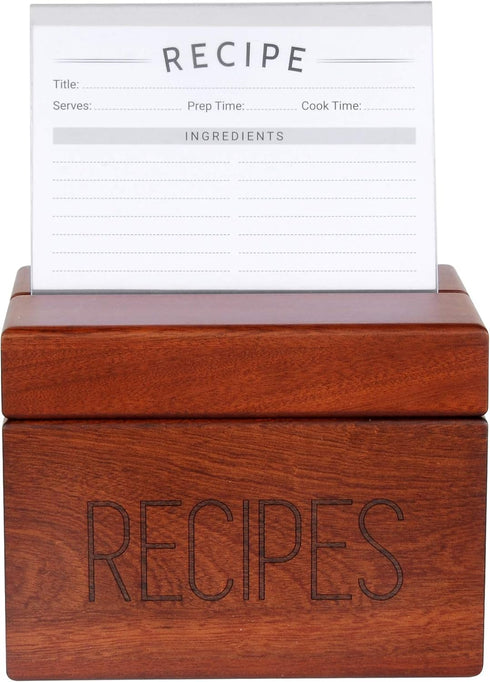Modern Recipe Cards (Set of 60): 4x6” Double-Sided Premium Thick Card Stock with Bonus Measuring Chart