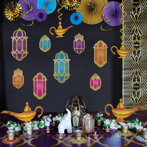 3D Foil Lamp Centerpieces, Pack of 2