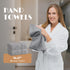 Set 6 100% 2 650GSM, 2 2 Light Gray Bath Towel of - Cotton Highly Absorbent Towels for Bathroom, Luxury Bath Towels