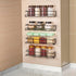 ROFAY 4 Pack Spice Rack Organiser, Wall Mounted Tier Shelf with Adhesive Sticker & Screws for Spices, Herbs, Jars
