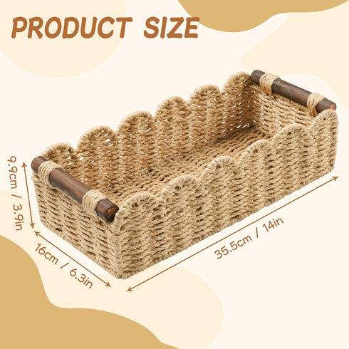 Counter Toilet Paper Storage Basket Bathroom Organizer Wicker Baskets for Organizing Cute Basket for Apartment Bedroom
