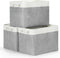 Bidtakay Large Storage Baskets, 3-Pack Fabric Closet Organizers, 16x11.8x11.8 In, Collapsible Bins with Handles,