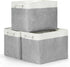 Bidtakay Large Storage Baskets, 3-Pack Fabric Closet Organizers, 16x11.8x11.8 In, Collapsible Bins with Handles,