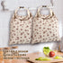 VAKEEN Beeswax Bread Bags, Reusable Linen Organic Beeswax Bread Bags for Sourdough, Keep Freshand and Large Capacity