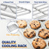 Joyfair 16” Baking Sheet & Rack Set, Stainless Steel Cookie Sheet Pan with Cooling Rack for Baking/Roasting, Oven Safe