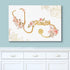 wall26 24"x36" Canvas Print Wall Art Doctor Stethoscope Pastel Rose Flowers Medical & Hospital Health Illustrations
