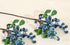 Mistari 10 Pack Artificial Flowers California Faux Blueberries - Artificial Stems for Decorating Blueberry Picks, Fruit