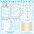 Patelai 321 5 Set Pcs Blue Bow Boy Baby Shower Games Decorations a Sweet Baby Boy Is on The Way Blue Gender Reveal