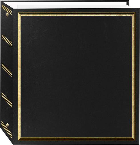 Pioneer Photo Albums TR-100/BK Magnetic 3-Ring Photo Album, 100 Page, Black