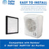 Fette Filter Replacement Filters Compatible with Holmes Filter E, Activated Carbon & Multi Layer, Pack of 2