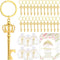 Ferreve 50 Sets Baby Shower Bottle Opener Favors Included Bottle Opener Keychain Crown