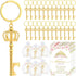 Ferreve 50 Sets Baby Shower Bottle Opener Favors Included Bottle Opener Keychain Crown