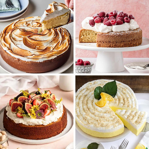 Set of 2 Round 10 Inch Cake Pans with 70 Pieces Parchment Paper, Non-stick, Dishwasher Safe