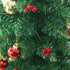 24 Inch Tabletop Mini Christmas Tree, Miniature Pine Tree with Hanging Ornaments, Battery Operated