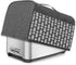 Yarwo 4 Slice Toaster Cover with Pockets, Nylon Fits Most Long Slot Toasters, Gray with Arrow