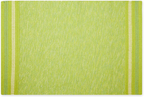 DII Variegated Recycled Yarn Modern Edge Stripe Rug, 2x3', Avocado